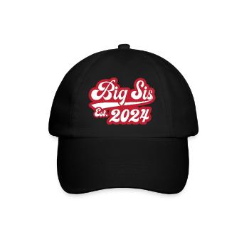 Big Sis Est 2024 - Baseballkappe - Schwarz/Schwarz - Vorne