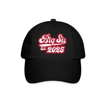 Big Sis Est 2025 - Baseballkappe - Schwarz/Schwarz - Vorne