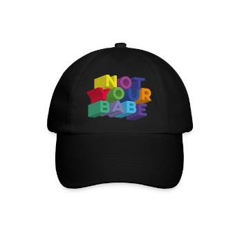 NICHT DEIN BABY - Baseballkappe - Schwarz/Schwarz - Vorne