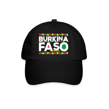 Burkinabè Drapeau Burkina Faso - Casquette classique - noir/noir - Devant