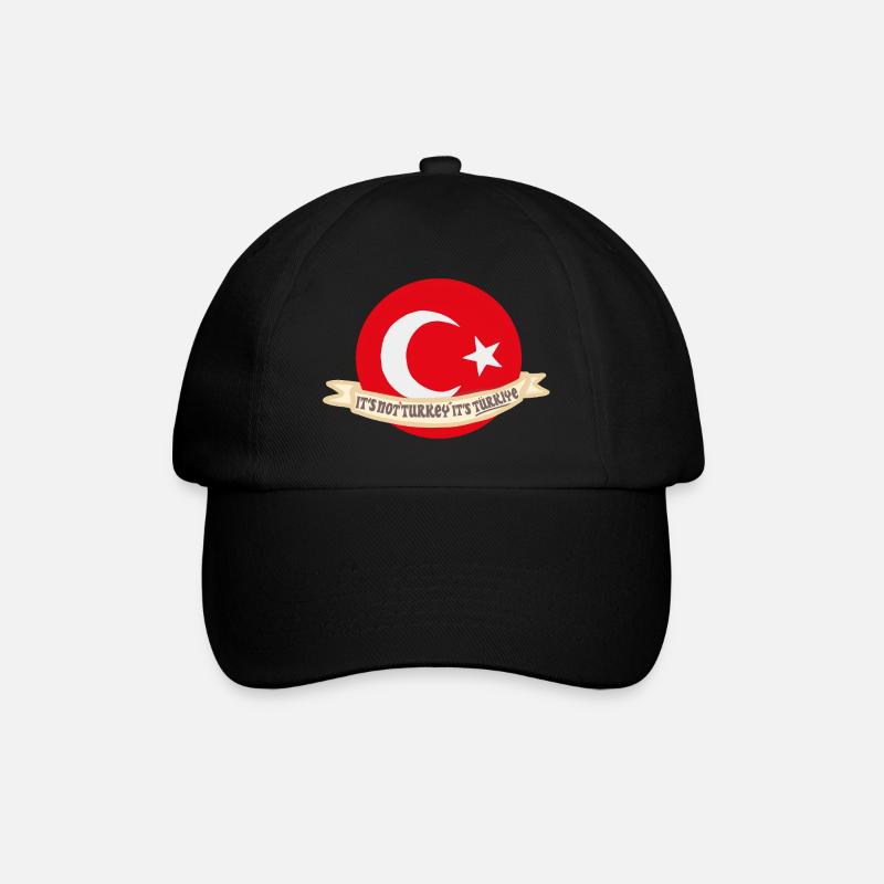 Türkei Türkiye Erdogan - Baseballkappe - Schwarz/Schwarz