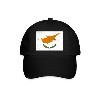 Flag of Cyprus - Baseball Cap - black/black - Front