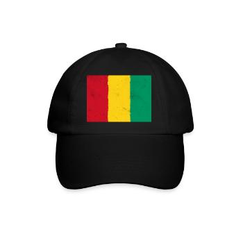 Flag of Guinea – The Power of Africa - Baseball Cap - black/black - Front