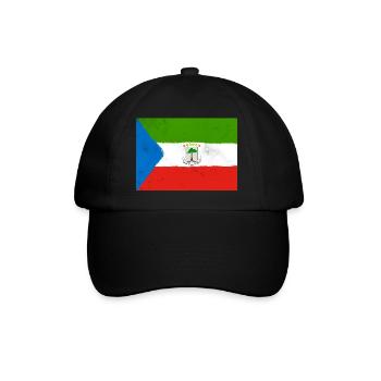 Flag of Equatorial Guinea – Tropical Identity - Baseball Cap - black/black - Front