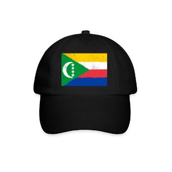 Drapeau des Comores - Casquette classique - noir/noir - Devant