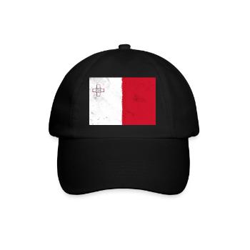 Drapeau de Malte - Casquette classique - noir/noir - Devant