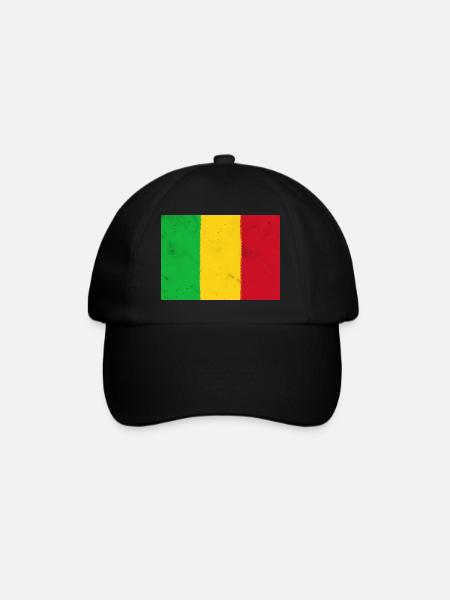Flag of Mali - Baseball Cap - black/black