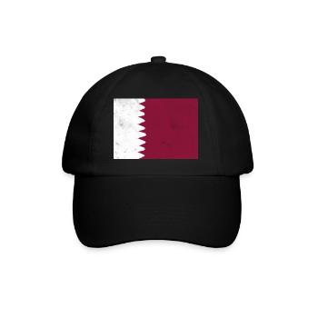 Drapeau du Qatar - Casquette classique - noir/noir - Devant