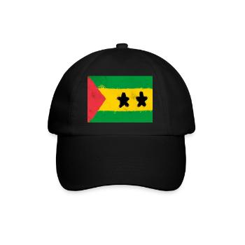 Flag of São Tomé and Príncipe - Baseball Cap - black/black - Front