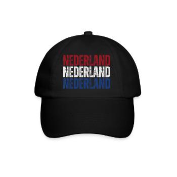 Drapeau des Pays-Bas, j’adore les Pays-Bas - Casquette classique - noir/noir - Devant