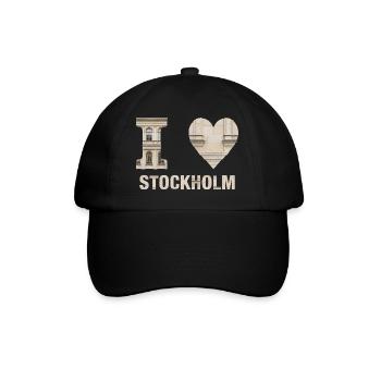 I Love Stockholm – Nordic Architectural Design - Baseball Cap - black/black - Front