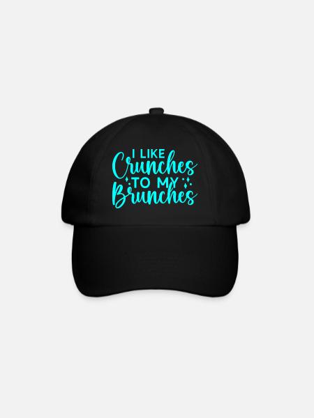 Motivation fitness Bodybuilder comme les crunchs - Casquette classique - noir/noir