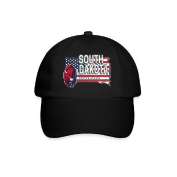 Souvenir vintage des États-Unis dans le Dakota du Sud - Casquette classique - noir/noir - Devant