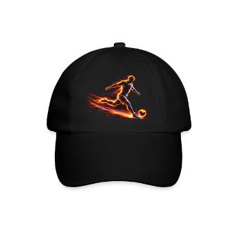 Soccer Player Energy Sport Design - Baseball Cap - black/black - Front