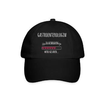 Gastroenterologin Ausbildung Medizinstudium Ärztin - Baseballkappe - Schwarz/Schwarz - Vorne