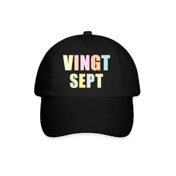 27e anniversaire - Vingt-Sept - Casquette classique - noir/noir - Devant