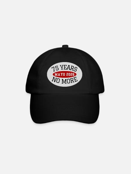 Mayo, 75 ans sans fin - Casquette classique - noir/noir