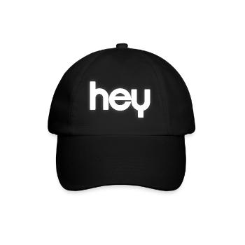 HEY Cloudline Abstract Banner - Baseballkappe - Schwarz/Schwarz - Vorne