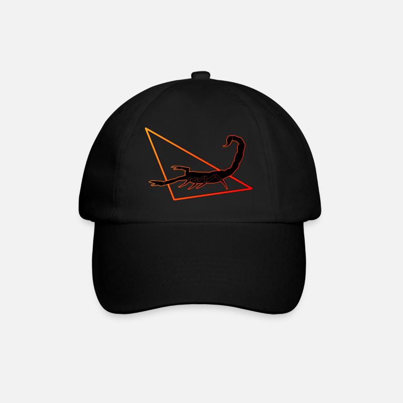 Scorpion en rouge/orange - Casquette classique - noir/noir