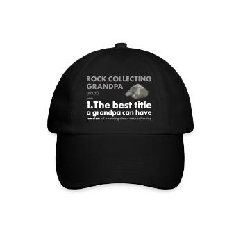 Collecteur de roches Grand-père Définition Collecte de roches - Casquette classique - noir/noir - Devant