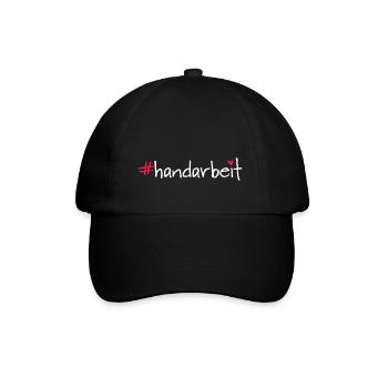 #handarbeit - Baseballkappe - Schwarz/Schwarz - Vorne