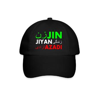 Jin jiyan azadi زن زندگی آزادی - Casquette classique - noir/noir - Devant