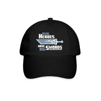 Real Heroes, Big Swords - Baseball Cap - black/black - Front