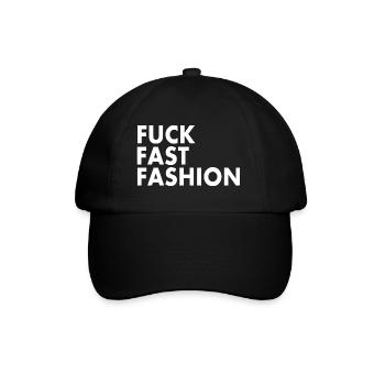 Fuck fast fashion - Casquette classique - noir/noir - Devant