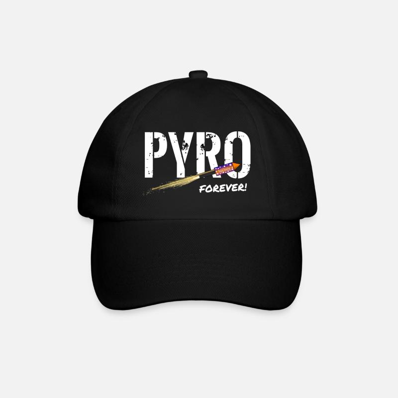 Pyro Forever Rakete - Baseballkappe - Schwarz/Schwarz