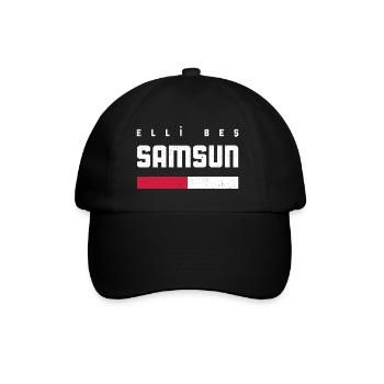 Samsun 55 Turkey Turkiye Gift Holiday TR Turk - Baseball Cap - black/black - Front