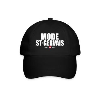 Mode ST Gervais Mont Blanc haute savoie alpes - Casquette classique - noir/noir - Devant