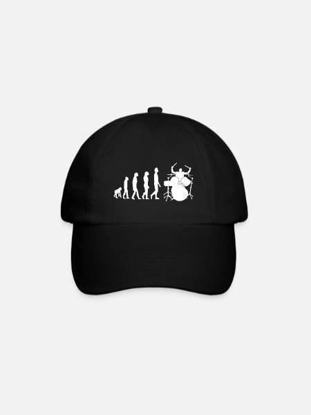 Drummer Evolution - Baseballkappe - Schwarz/Schwarz
