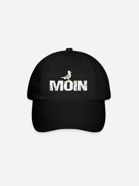 Moin - Baseballkappe - Schwarz/Schwarz