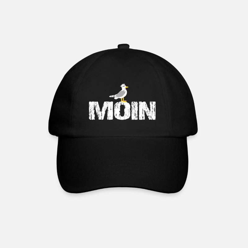 Moin - Baseballkappe - Schwarz/Schwarz