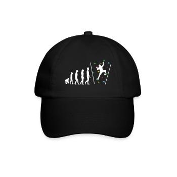 Bouldering Bouldern Evelution - Casquette classique - noir/noir - Devant