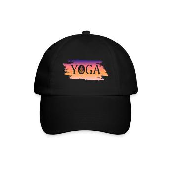 Yoga - Baseballkappe - Schwarz/Schwarz - Vorne