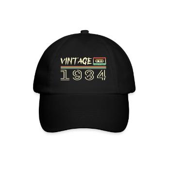 1984 Original 1984 Rétro Cadeau Anniversaire 1984 - Casquette classique - noir/noir - Devant