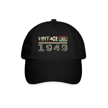 1948 Original 1948 Retro 1948 Birthday Gift - Baseball Cap - black/black - Front