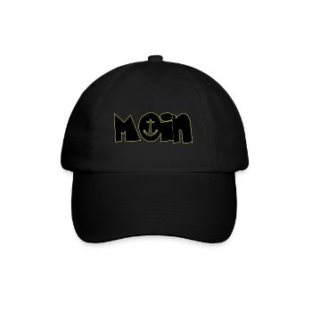 Moin - Baseballkappe - Schwarz/Schwarz - Vorne