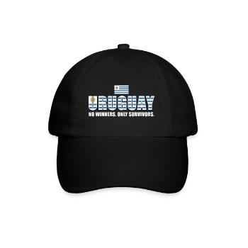 Uruguay No Winners Only Survivors Uruguay Rugby - Baseball Cap - black/black - Front