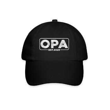 Opa 2025 - Baseballkappe - Schwarz/Schwarz - Vorne