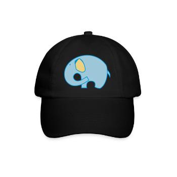 Logo chevalière Elephant - Casquette classique - noir/noir - Devant