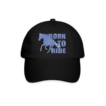 Born To Ride Born To Riding Horse Rider - Baseball Cap - black/black - Front