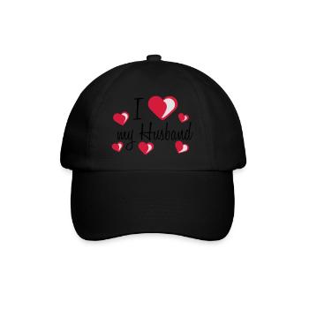 i love my worlds greatest meilleur mari husband t - Casquette classique - noir/noir - Devant