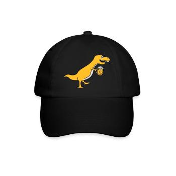 Funny Drunken T-Rex Dino - Casquette classique - noir/noir - Devant