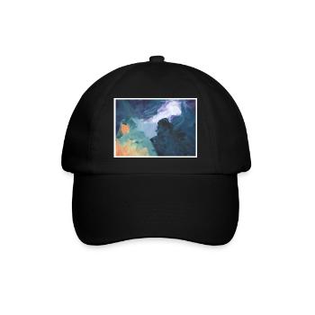 Original Art Print "Club" - Baseball Cap - black/black - Front