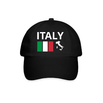 Italie Drapeau Italien Drapeau Italien - Casquette classique - noir/noir - Devant