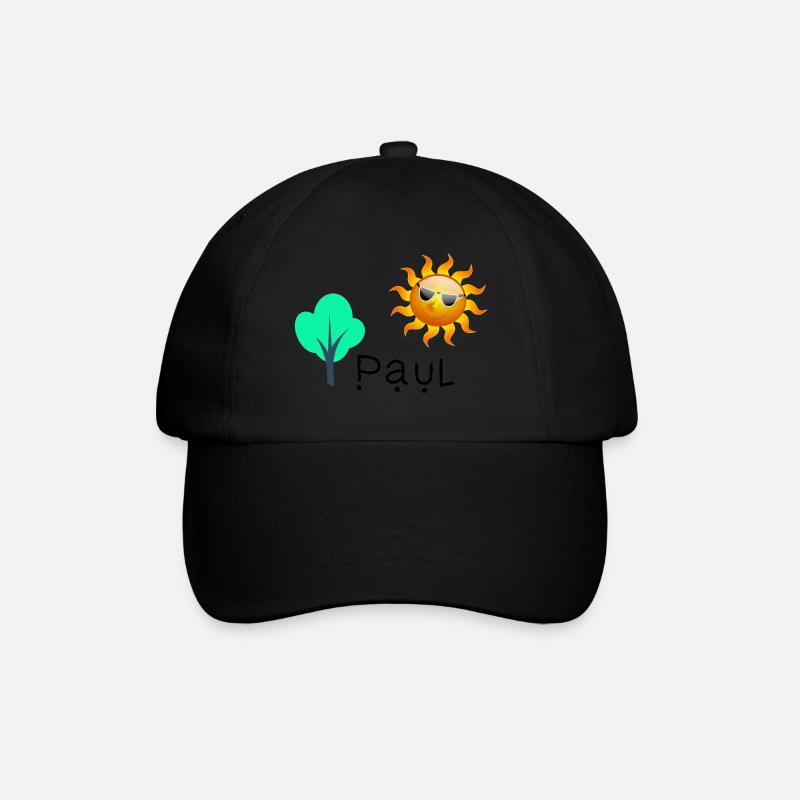 Paul - Baseball Cap - black/black