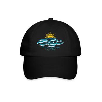 Königssee Sonnenaufgang - Baseballkappe - Schwarz/Schwarz - Vorne