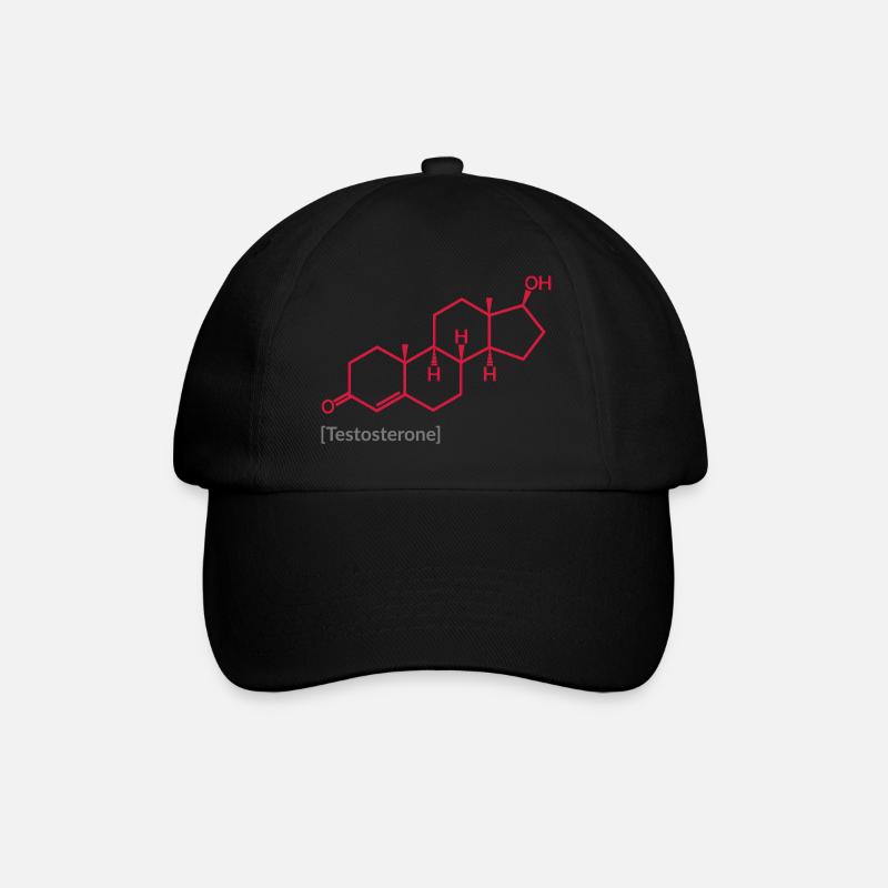 Testosterone - Baseballkappe - Schwarz/Schwarz
